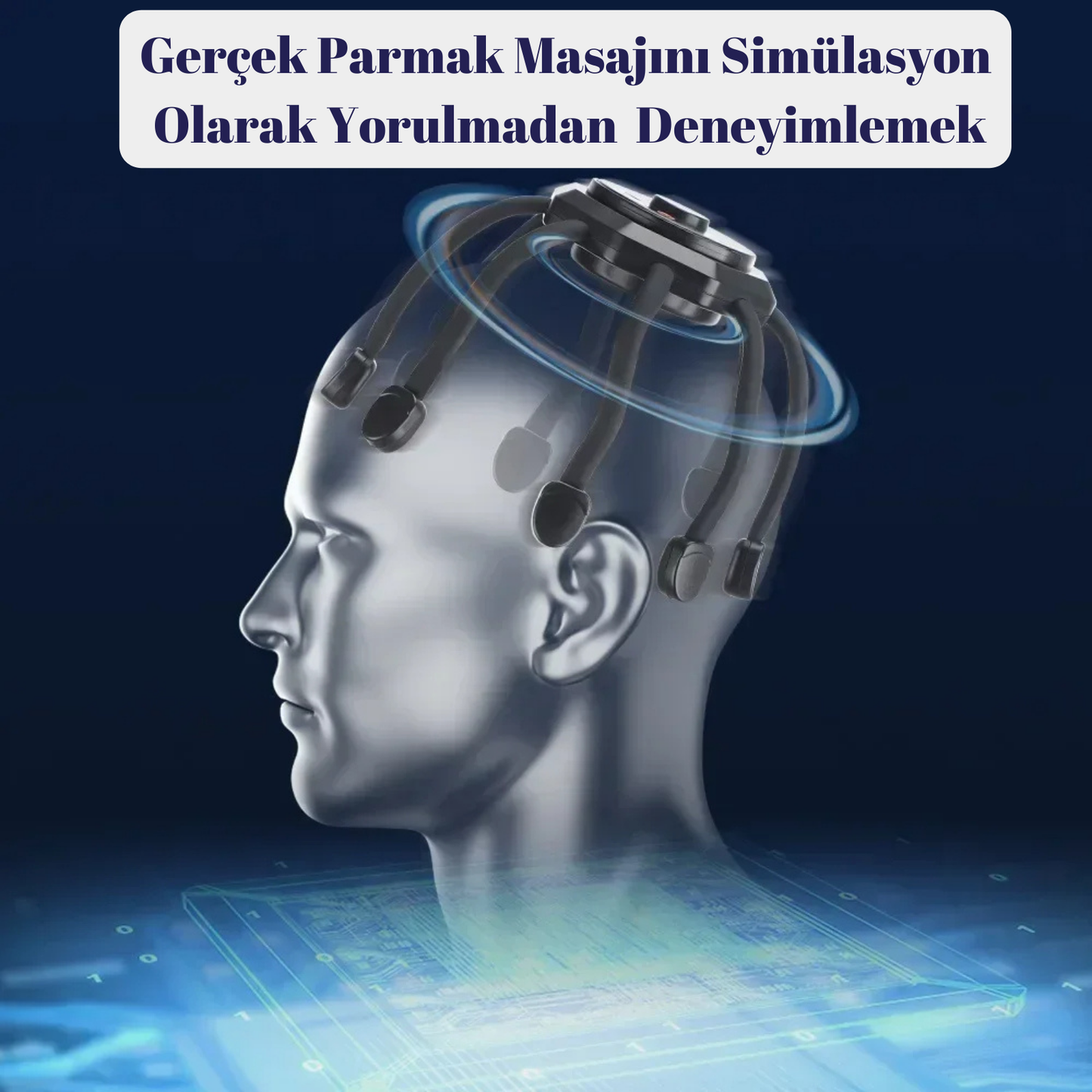 Ahtapot Şarjlı Kafa Masaj Aleti